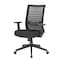 Officesource Interchangeable Collection Gray Mesh High Back Task Chair with Black Base 656MBFBK - alternate 2